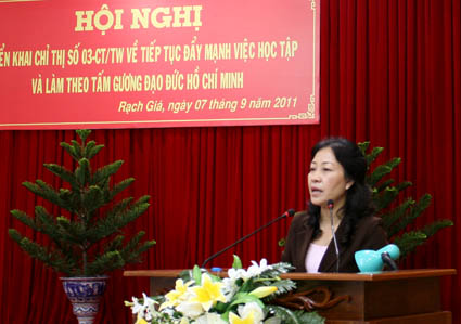 Kiên Giang Tiếp tục đẩy mạnh việc học tập và làm theo tấm gương đạo đức Hồ Chí Minh
